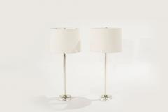 Glass and Brass Table Lamps C 1960s - 2685485