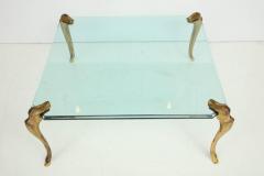 Glass and Gilt Bronze Cocktail Table Attributed to P E Guerin - 775782