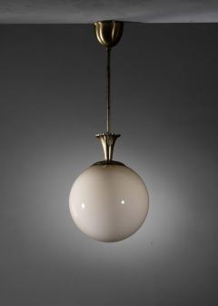 Glass and brass pendant - 4391280