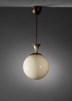 Glass and brass pendant - 4411198