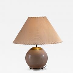 Glass and brass table lamp - 4522443