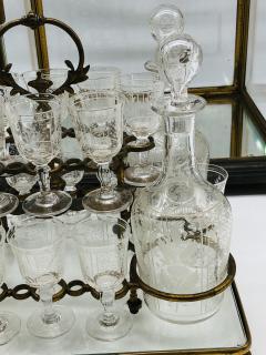 Glass cases liquor set for 16 - 2636909