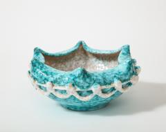 Glazed Ceramic Bowl in the Manner of Gustave Asch Sainte Radegonde Italy - 3055361