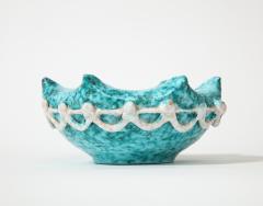 Glazed Ceramic Bowl in the Manner of Gustave Asch Sainte Radegonde Italy - 3055368