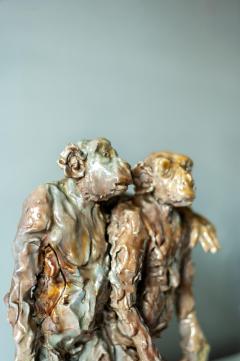 Glazed Ceramic Sculpture 1950s - 4462949