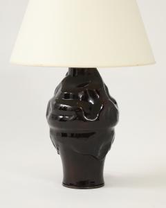 Glazed Ceramic Table Lamp France 20th C - 4207422