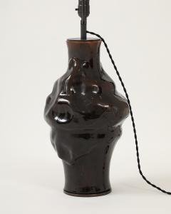 Glazed Ceramic Table Lamp France 20th C - 4207429