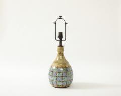 Glazed Ceramic Table Lamp France c 1960 - 3867214