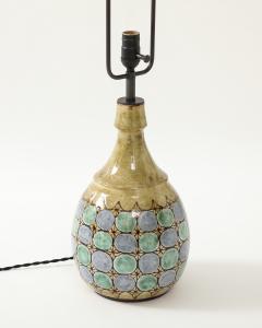 Glazed Ceramic Table Lamp France c 1960 - 3867225