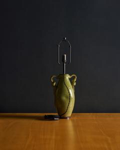 Glazed Ceramic Table Lamp Italy 20th C - 4693960