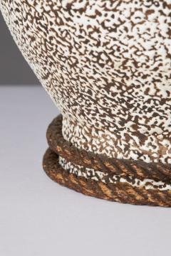 Glazed Ceramic Table Lamp in the Manner of John Besnard France c 1930 - 3313580