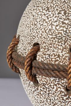 Glazed Ceramic Table Lamp in the Manner of John Besnard France c 1930 - 3313591