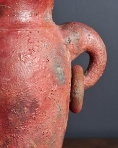 Glazed Ceramic Table Lamp with Rings and Elephant Head Motif Europe 20th C - 4694769