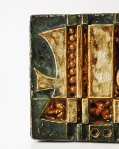 Glazed Ceramic Wall Tile France c 1960 - 4102598