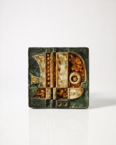 Glazed Ceramic Wall Tile France c 1960 - 4102600