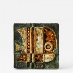Glazed Ceramic Wall Tile France c 1960 - 4658756