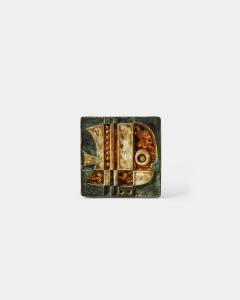 Glazed Ceramic Wall Tile France c 1960 - 4658759