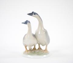 Glazed Porcelain Royal Copenhagen Decorative Pair Duck Decorative Sculpture - 3282813