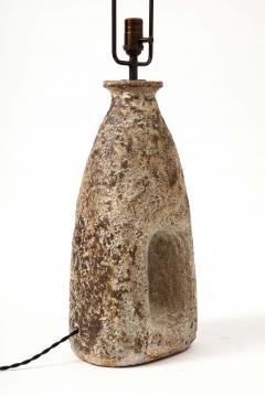Glazed Stoneware Table Lamp France c 1960 - 3242845
