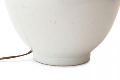 Glazed White Ceramic Table Lamp - 1406164