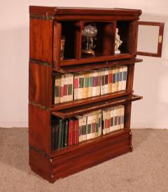 Globe Wernicke Bookcase In Mahogany Of 3 Elements With Small Cabinet - 3514165