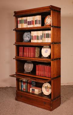 Globe Wernicke Bookcase In Oak Five Stacks With Drawer - 2379814