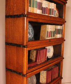 Globe Wernicke Bookcase In Oak Five Stacks With Drawer - 2379819