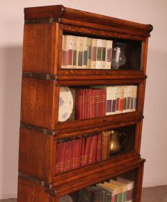 Globe Wernicke Bookcase In Oak Of 4 Elements - 3370503