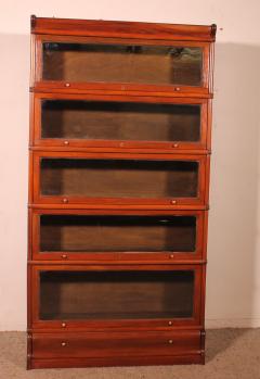Globe Wernicke Mahogany Bookcase Of 5 Elements With A Drawer - 4034496