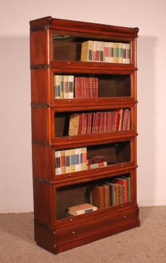 Globe Wernicke Mahogany Bookcase Of 5 Elements With A Drawer - 4034501