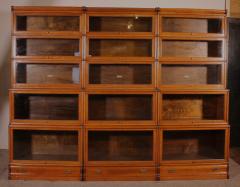 Globe Wernicke Waterfall Bookcase In Light Oak 19th Century - 3908306