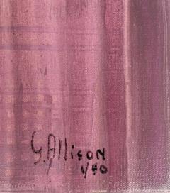 Gloria Allison Vintage Abstract Painting by Gloria Allison Cuban American Artist - 3791269