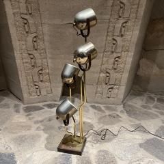 Goffredo Reggiani 1970s Fabulous Modern Brass Floor Lamp 4 Stem Spotlight Goffredo Reggiani ITALY - 2570351