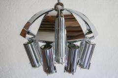 Goffredo Reggiani Chromed Chandelier Pendant Ceiling Lamp Attributed to Goffredo Reggiani 1970s - 2610769