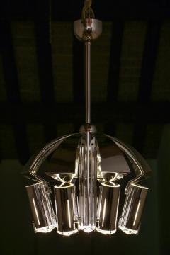 Goffredo Reggiani Chromed Chandelier Pendant Ceiling Lamp Attributed to Goffredo Reggiani 1970s - 2610778