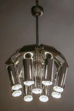 Goffredo Reggiani Chromed Chandelier Pendant Ceiling Lamp Attributed to Goffredo Reggiani 1970s - 2610779