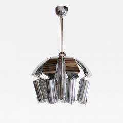 Goffredo Reggiani Chromed Chandelier Pendant Ceiling Lamp Attributed to Goffredo Reggiani 1970s - 2613129