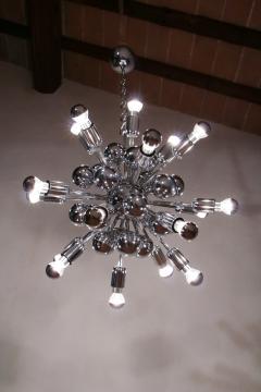 Goffredo Reggiani Italian Space Age Sputnik 20 Lights Chandelier by Reggiani Goffredo 1965s - 2815840