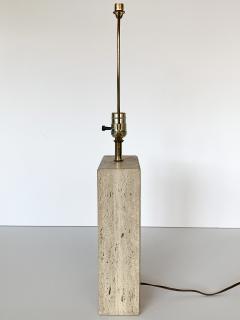 Goffredo Reggiani Italian Travertine Table Lamp by Reggiani for Raymor - 892600
