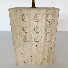 Goffredo Reggiani Italian Travertine Table Lamp by Reggiani for Raymor - 892602