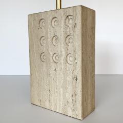 Goffredo Reggiani Italian Travertine Table Lamp by Reggiani for Raymor - 892603
