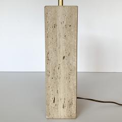 Goffredo Reggiani Italian Travertine Table Lamp by Reggiani for Raymor - 892604