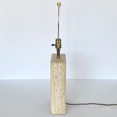 Goffredo Reggiani Italian Travertine Table Lamp by Reggiani for Raymor - 1225264