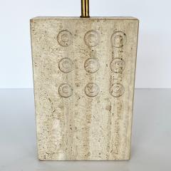 Goffredo Reggiani Italian Travertine Table Lamp by Reggiani for Raymor - 1225270