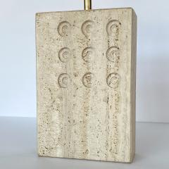 Goffredo Reggiani Italian Travertine Table Lamp by Reggiani for Raymor - 1225271