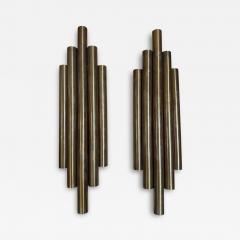 Goffredo Reggiani Pair of Goffredo Reggiani Style Brass Wall Sconces - 4614279