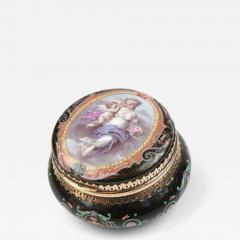 Gold And Enamel Powder Compact By Violettes Paris France Paris Circa 1860 - 4792195
