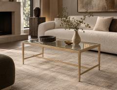 Gold Contemporary Coffee Table - 4792200