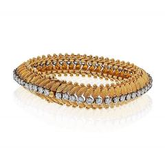 Gold Dia Platinum 18K Yellow Gold Bracelet - 4383063
