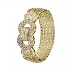 Gold Diamond Belt Bracelet 21st Century - 4791999